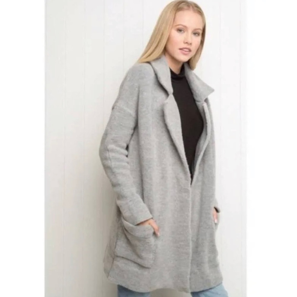 Brandy Melville Kennedy Coat - Grey Wool Coat